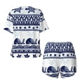 thumbnail image 6 of "Wukai Sea Underwater Animals1 Women's Pajama Set - Short-Sleeve Top and Shorts with Elastic Waistband and Pockets for Loungewear, Yoga, and Casual Wear-4X-Large, 6 of 8