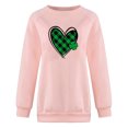 thumbnail image 4 of Chandail en Molleton Oversize 2023 pour Femmes Chemises Unies Col Rond Manches Longues Hauts Blouse Imprimée Coupe Ample Hauts pour Femmes, 4 of 4