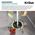 Kraus Waste Guard Continuous Feed Garbage Disposal with 3/4 HP Ultra