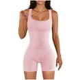 thumbnail image 2 of Awdenio Women's Jumpsuits, Rompers & Overalls , Spring and Summer Tight Waistband Sleeveless Neck Short Jumpsuit, 2 of 6
