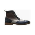 thumbnail image 7 of Stacy Adams Finnegan Wingtip Lace Up Boot Suede Leather Navy Multi 25427-492, 7 of 7