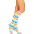 thumbnail image 2 of Rainbow Print Stockings for Women  Knee-High Style, 2 of 8
