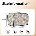 thumbnail image 2 of Rateoe Lovely Bear Pattern Toaster Covers 2 Slice Wide Slot,Bread Machine Cover,Bread Dust Cover & Fingerprint Protection,Appliance Covers, 2 of 7