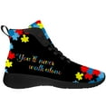 thumbnail image 4 of Aidianart Womens Autism Awareness High Top Shoes High Top Sneakers Size 7, 4 of 5