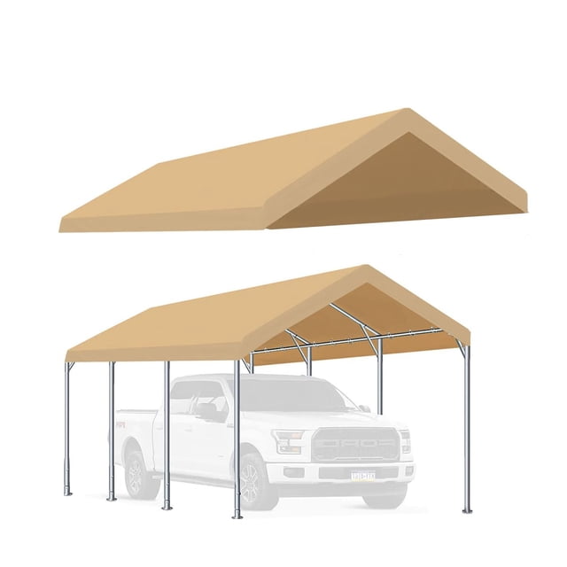 Cubierta de repuesto para techo de carport 305 x 610 cm beige