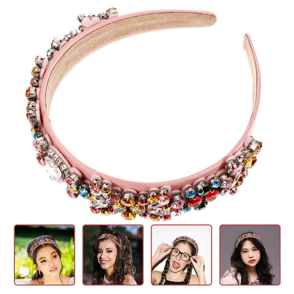 SEWCHICS Elegant Shiny Crystal Headband Assorted Colors Fashion Hair Accessory for Women and Girls
