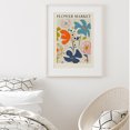thumbnail image 2 of Billuyoard Paquete de 3 cuadros colgantes sin marco con estampado de flores, Material de lona, ​​póster Multicolor de color rápido para sala de estar, Decoración del hogar Billuyoard HA011817-00, 2 of 6