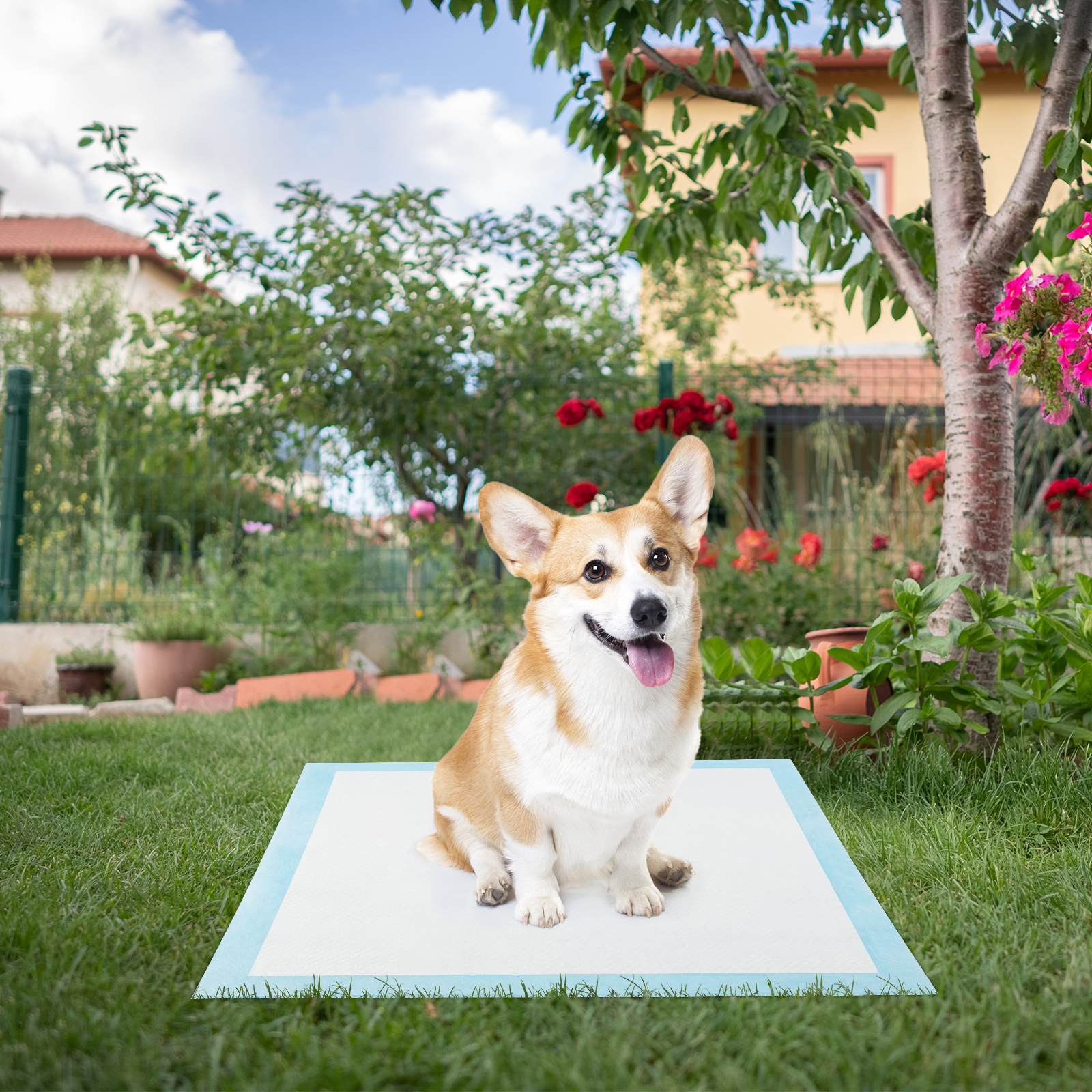 Gymax 30''x 30''(150 Counts) Dog Potty Training Pads Puppy Pee Pads w/ Quick-Drying