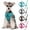 Blue, variant on Elainilye Dog Harness with Leash, Easy Walk Cats Leash for Small, Reflective Breathable, For Outdoor Cats& Dog Walking,Gray