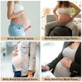 thumbnail image 6 of Unique Bargains 2 Pcs Maternity Belly Bands for Pregnant Women Black White, 6 of 7