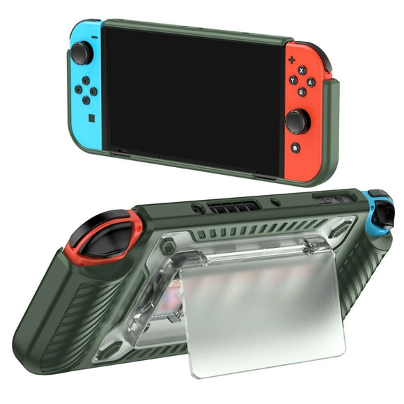 Funda protectora para consola Nintendo Switch OLED con ranura para cartuchos de juegos