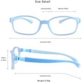 thumbnail image 3 of LifeArt Kid Blue Light Blocking Glasses, Filter 85% of Harmful Blue Light, Anti Eyestrain and Blurry, Computer Glasses (Blue), 3 of 7