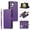 Purple, variant on Allytechgroup Wallet Case for Samsung Galaxy S25 Ultra, Zipper Clutch Phone Case with Card Slots, Cash Pocket, Wrist Strap, Kickstand Stand Function, Magnetic Closure Flip Cover,Purple