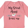 thumbnail image 4 of Inktastic My Great Aunt Loves Me Heart Boys or Girls Long Sleeve Baby Bodysuit, 4 of 5