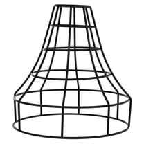 LEORX 1Pc Vintage Cage Lamp Shade Black Metal for Unique Home Lighting
