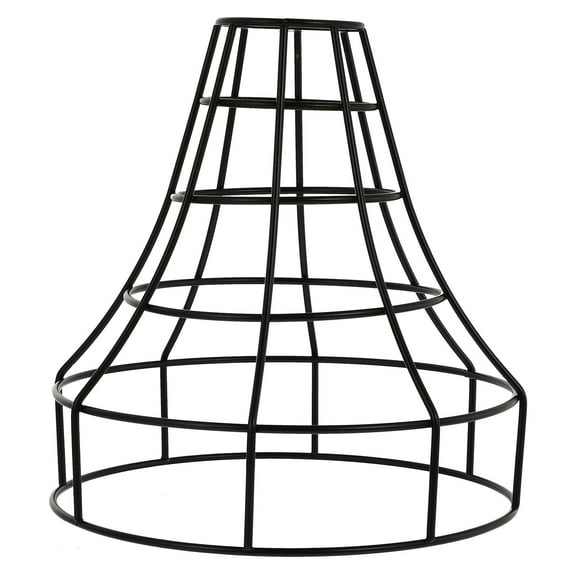 LEORX 1Pc Vintage Cage Lamp Shade Black Metal for Unique Home Lighting