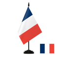 thumbnail image 1 of Hot Sale!French Flag Table Flag Stand Desktop Flag Ornaments Indoor Single Pole Flag Stand Room Decoration, 1 of 2