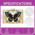 thumbnail image 3 of Manfei Black Gold Butterfly Placemats Set of 4, Dreamy Golden Blossoms Table Mats for Dining Table Set of 4, Modern Aesthetic Table Place Mats for in Door Dining, Stylish Dining Room Decorative, 3 of 4