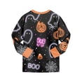 thumbnail image 7 of Futezty Boys and Girls Halloween Pajamas Sets Pumpkin Graphic Pjs Holiday Sleepwear Children Clothes 2T-9T, 7 of 7