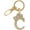 Gold-C, variant on Rhinestone Stud Initial Letter charm Keychain in Gold Tone
