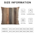 thumbnail image 5 of YINGXI Throw Pillow Cover Brown Rustic Wood Decorative Pillow Case Home Decor Square pillowcase 12x12in, 5 of 5