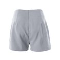 thumbnail image 5 of Sngxgn Women's High Waisted Casual Shorts Ripped Hem Frayed Distressed Short Casual(Grey,S), 5 of 5