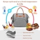 thumbnail image 3 of LOKASS Bolsa de almuerzo para mujer con aislamiento, bolsa de almuerzo de gran apertura, soporte grande para bebidas, organizador de aperitivos térmicos de nailon duradero para hombres, adultos, traba, 3 of 5