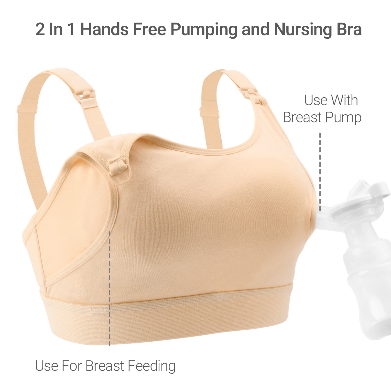 Hands Free Pumping Bra,adjustable Breast-pump Holding And Nursing