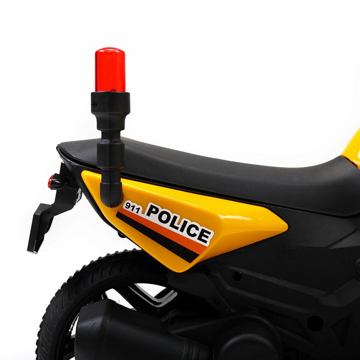 Private Jungle Kids Ride on Motorcycle, Red 6V Battery Powered 4 Wheels Motorcycle Toy for Children Boys & Girls,Yellow