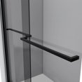 thumbnail image 6 of DreamLine Sapphire 44-48 in. W x 76 in. H Semi-Frameless Bypass Shower Door in Satin Black and Gray Glass, 6 of 9