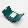 thumbnail image 5 of 2024 Small Trifold Leather Wallet with Coin Pocket - Coin Zipper Purse with Card Holder Multi-functional Women's Wallet (Green), 5 of 7