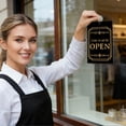 1Pcs PVC Business Public Signs and 1PCS suction cup hooks Rectangle ...