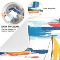 thumbnail image 2 of Yayeee Dish Drying Mat for Kitchen Counter 18"x24" Microfiber Absorbent Pad, Dark Blue Hand Drawn Sailboats, 2 of 7