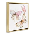 thumbnail image 3 of Stupell Industries Soft Watercolor Butterfly Trio Animals Painting Gold Floater Framed Canvas Art Print Wall Art, 25 x 25, 3 of 9