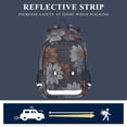 thumbnail image 5 of FORMRS Unisex School Backpack 17" Student Travel Bag with Laptop Compartment, Black Plaid Floral, 5 of 7