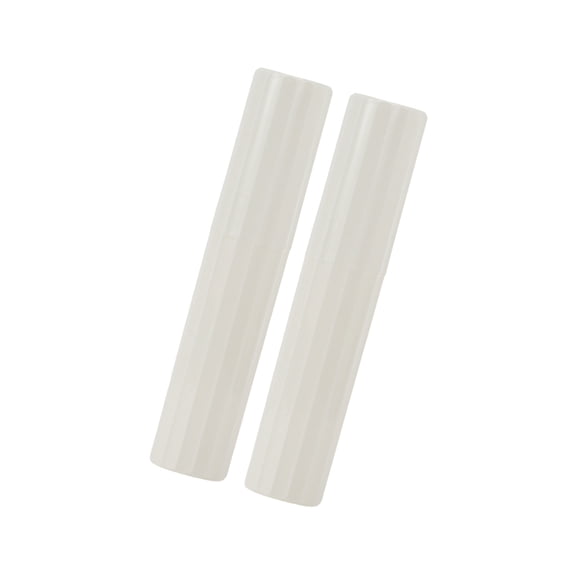 Vocoste 2pcs Vertical Stripe Toothbrush Case Lightweight Traveling Toothbrush Holders Case 7.87"x1.50" White