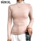 thumbnail image 2 of Camisas de manga larga con cuello alto para mujer, moda de otoño, capas básicas, ropa interior delgada, 2 of 6