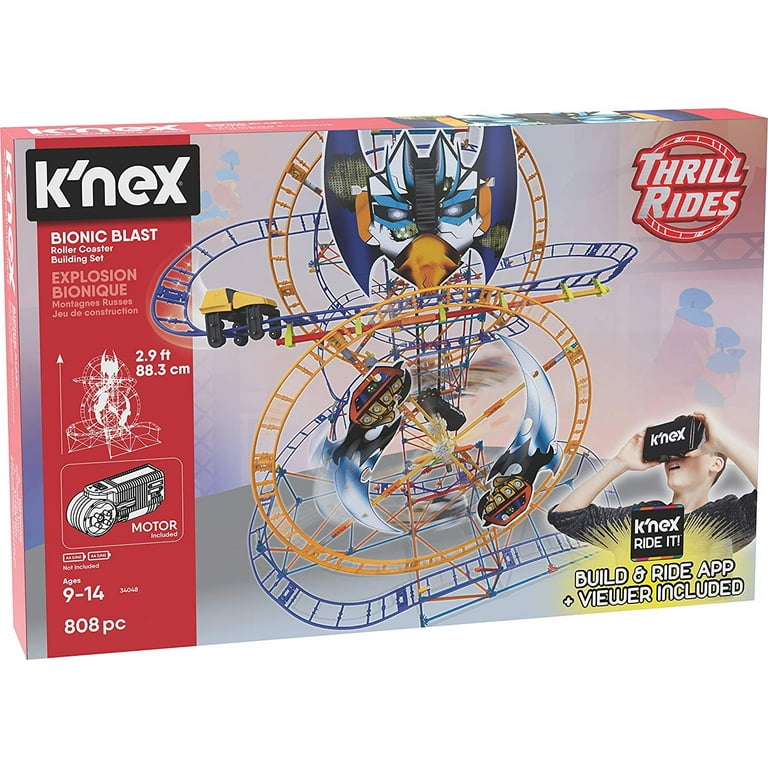 Knex super sales cyborg roller coaster
