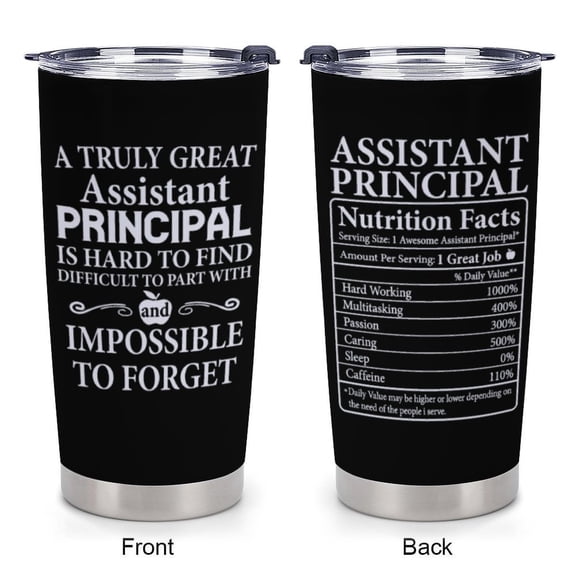 Assistant Principal Gifts for Men, Women - Christmas Principals Day Appreciation Gift for Assistant Principal - 20oz Tumbler Vice Principals Gifts