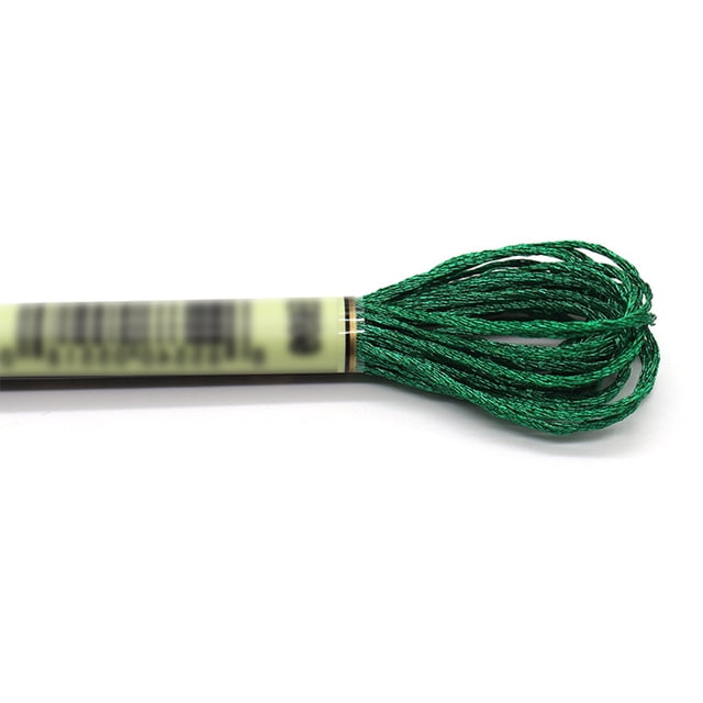 Bearachild Hilo de cableado de punto de cruz, fibra de poliéster hecha a mano, no es fácil de desvanecer, línea de bordado, cadena de lingotes, Artesanía Verde oscuroE699 Bearachild HA059818-01