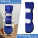 thumbnail image 2 of Xiao Hua Botas para perros de exterior, zapatos de invierno antideslizantes para nieve y lluvia (azul, S, 4 unidades), 2 of 4