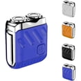 thumbnail image 1 of Rasoir Électrique Portable Rotatif à Double Anneau, Rasoir Électrique Portable à Double Anneau, Chargement USB, Rasoir à Double Tête Lavable (Bleu), 1 of 8