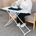 thumbnail image 3 of Anvazise Ironing Board 36-Inch Desktop Ironing Board with Iron Rest Height Adjustable Removable Heat-Resistant Cover Foldable Anti-slip Clothes Sleeves Mini Ironing Board (Light Grey), 3 of 13