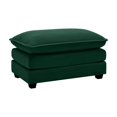 thumbnail image 2 of Corduroy Ottoman Footstool for 2, 3, or 4-Seater Sofas – Green Fabric, Retro-Modern Design & Ergonomic Comfort, 2 of 8
