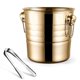 thumbnail image 1 of 1PC 3L Stainless Steel Ice Bucket Thick Tiger Head Ice Bucket Party Ice Bucket (Gold), 1 of 5
