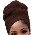 thumbnail image 2 of Minnieouse Hijab interior con nudo turbante, pañuelo para la cabeza liso multiusos, adornos transpirables para la cabeza para mujer, diario, Type2 NO2, 2 of 6
