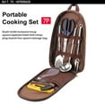 thumbnail image 5 of Camp Kitchen Cooking Utensil Set Cookware Kit - Portable Outdoor Cooking and Grilling Utensil Organizer Travel Set for Backpacking BBQ Camping Travel，Camping Accessories, 5 of 8