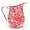 Red/White Splatter, variant on Enamelware Pitcher, 3 quart, Red/White Splatter