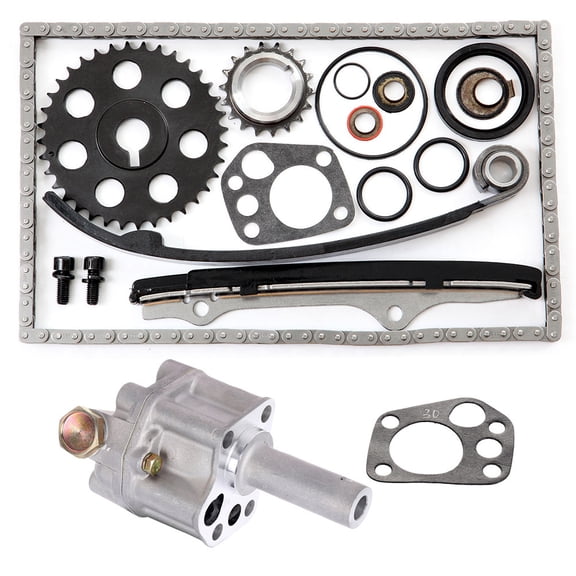 AUTOMUTO 94163S Timing Chain Kit Oil Pump Compatible with 1990-1994 for Nissan D21 1989-1990 for Nissan 240SX 1995-1997 for Nissan Pickup