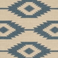 thumbnail image 4 of SAFAVIEH Beach House Vasiliki Geometric Indoor/Outdoor Area Rug, Blue/Creme, 3' x 5', 4 of 5